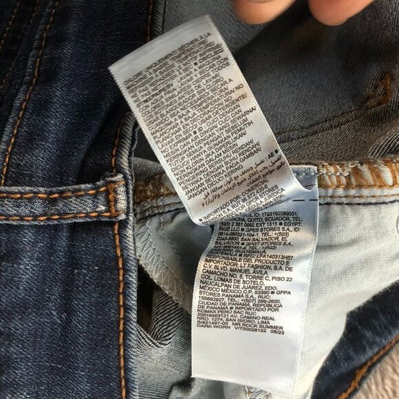 Old Navy Womens Rockstar Jeans 10S Blue Denim Mid-Rise Super Skinny Distressed - Picture 12 of 16